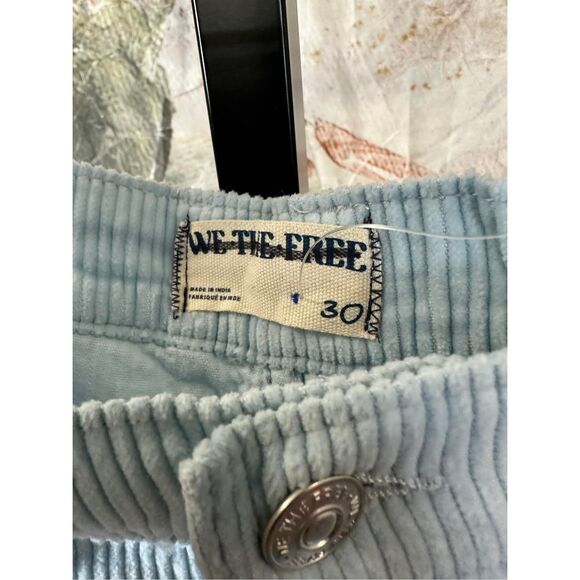 Free People We The Free Good Luck Mid-Rise Cord Barrel Jeans Size 30 - Picture 4 of 5